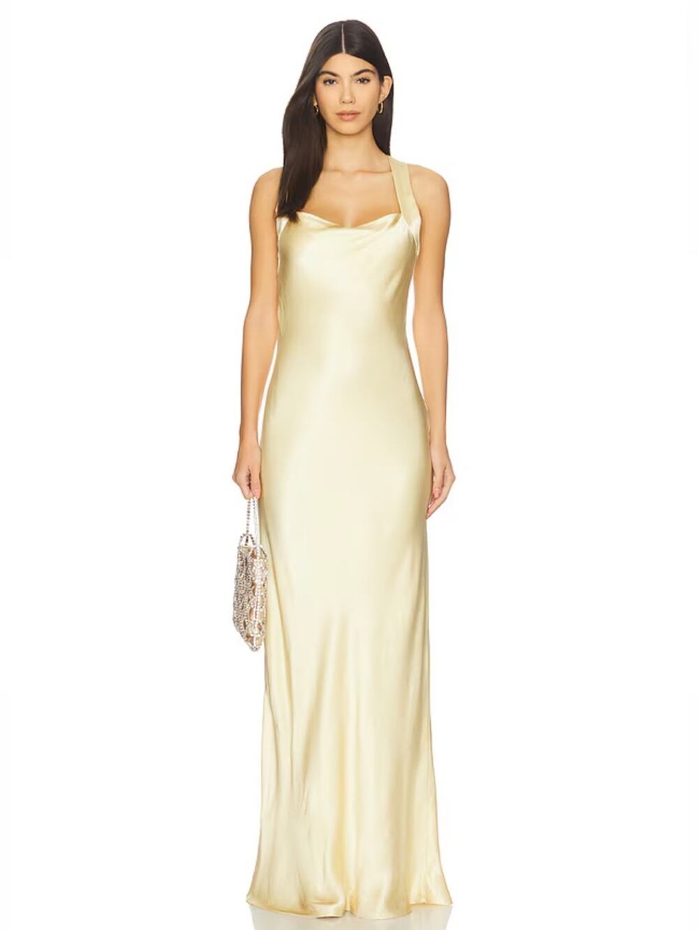 Bec + Bridge Gia Halter Maxi Dress in Wheat 4